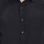 Solid Casual Shirt, Black, small image number null