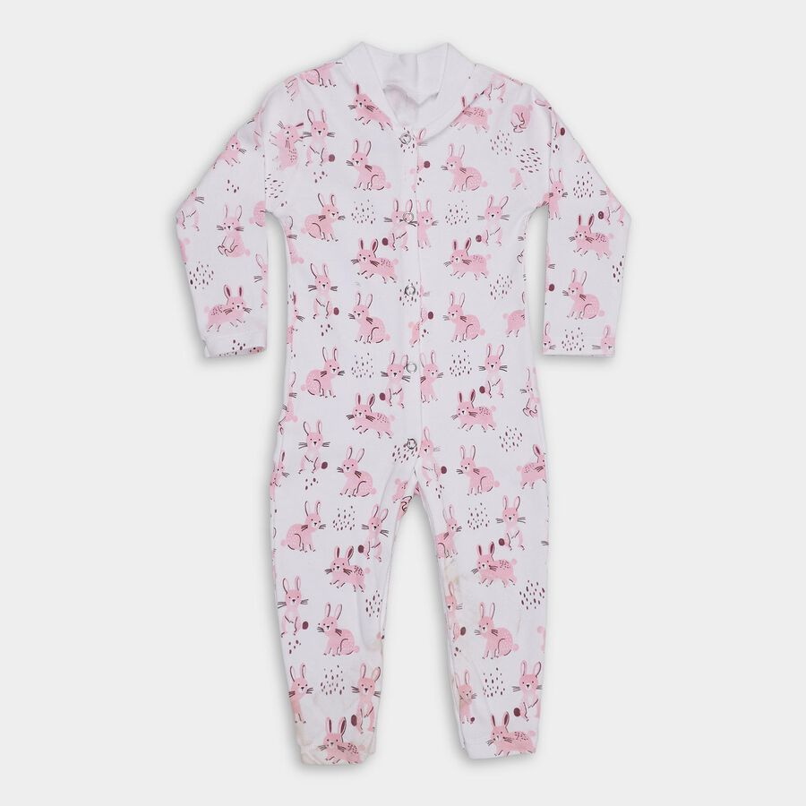 Infants' 100% Cotton Bodysuit, White, large image number null