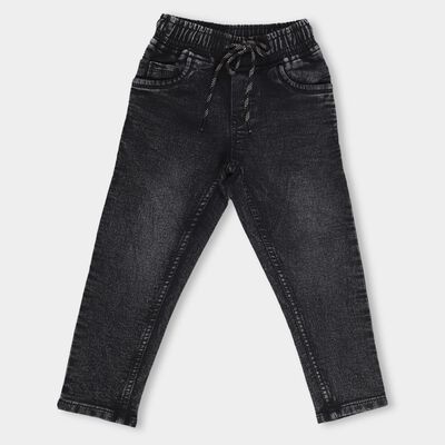 Kids' Washed Black Slim Fit Jogger Jeans