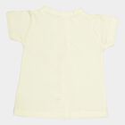 Infants Cotton T-Shirt, Yellow, small image number null