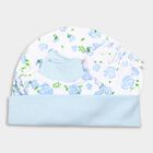Infants' Cotton Gift Set (Cap, Mittens, Booties), White, small