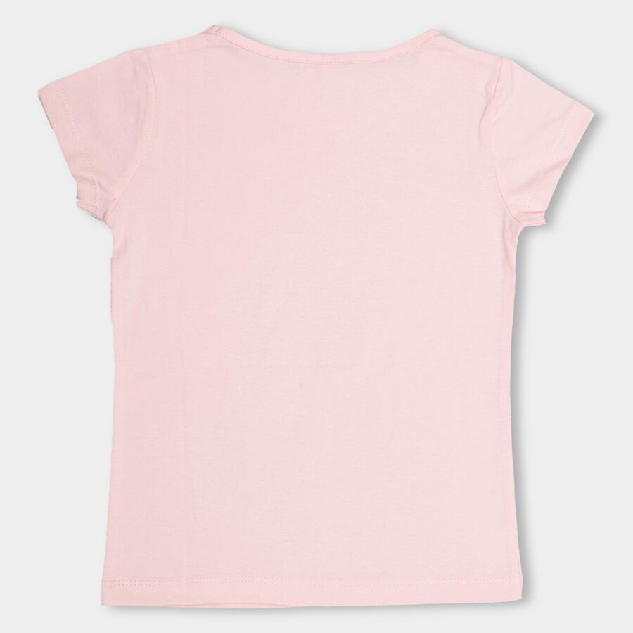 Girls' 100% Cotton T-Shirt , Light Pink, large image number null