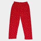 Girls Fuchsia Regular Fit Elasticated Waist Pyjama, रानी (फ्यूशिया), small