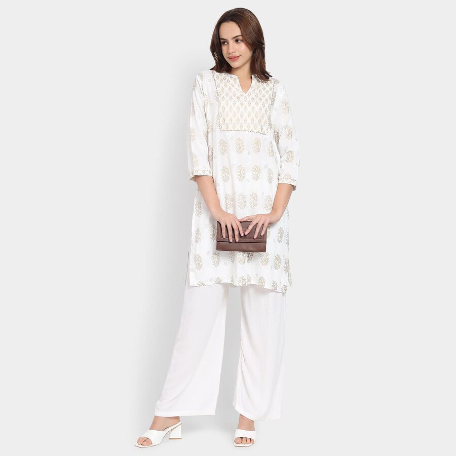 Ladies' Kurta, White, large image number null