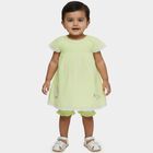 Infants' Green A-Line Smocked and Embroidered Frock, Light Green, small