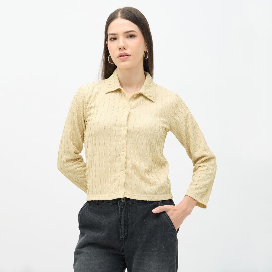 Ladies' Shirt, Beige, large