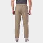 Men's Beige Straight Fit Cargo Track Pants, गहरा पीला, small