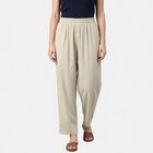 Women's Beige Regular Fit Palazzos, गहरा पीला, small