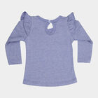 Infants Cotton T-Shirt, Melange Blue, small image number null