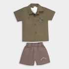 Infants' 100% Cotton Baba Suit , Olive, small image number null