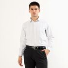 Men's Light Grey Classic Formal Shirt, Light Grey, small