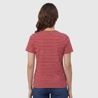 Women's Fuchsia Round Neck Casual Graphic T-Shirt, Fuchsia, small