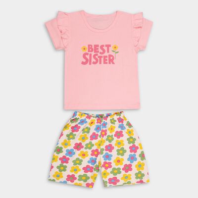 Girls' 100% Cotton Short Set 
