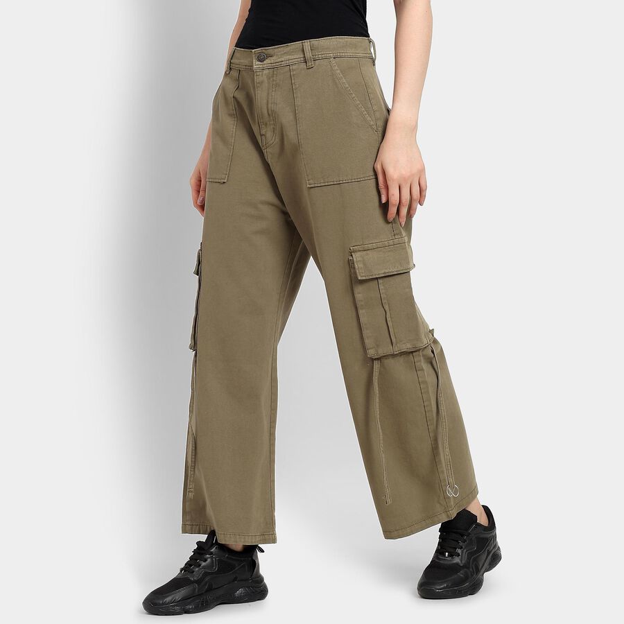 Ladies' 100% Cotton Jeans , ओलिव, large image number null