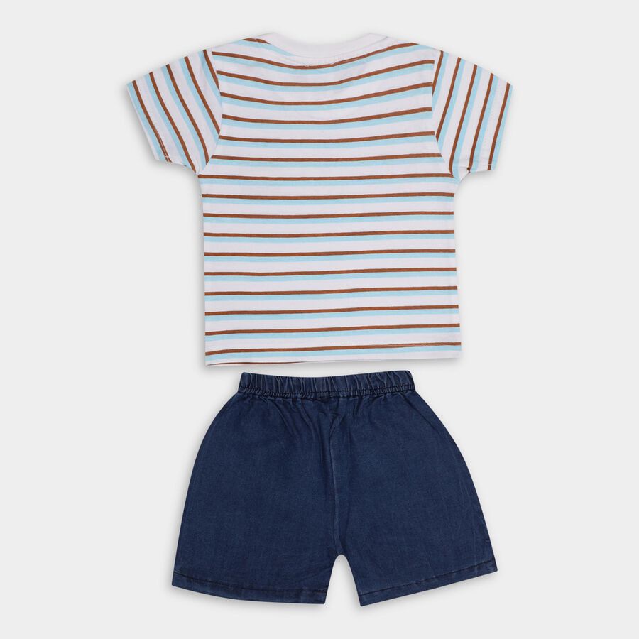 Infant Boys' 100% Cotton Baba Suit , सफ़ेद, large image number null