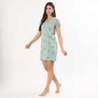 Women's Soft Pastel Pink Cotton Sleeveless Casual Nighty, हल्का हरा, small