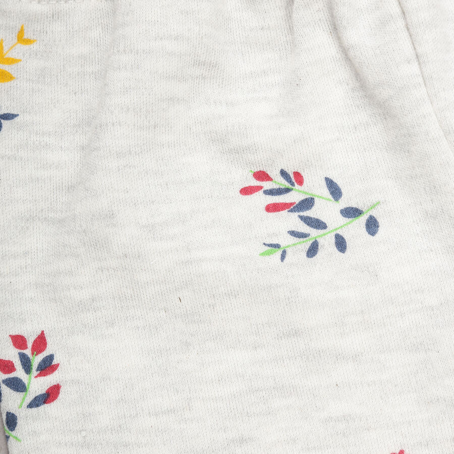 Infants Printed Pyjama, Melange Light Grey, large image number null