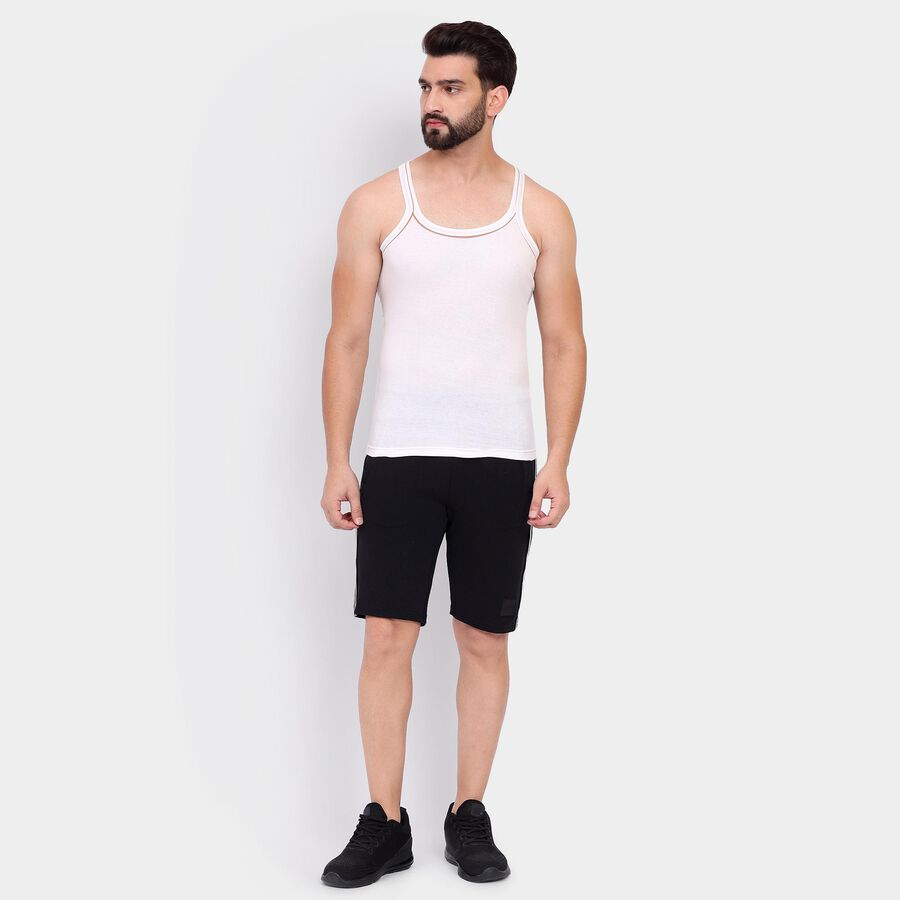 Men's 100% Cotton Gym T-Shirt, Off White, large