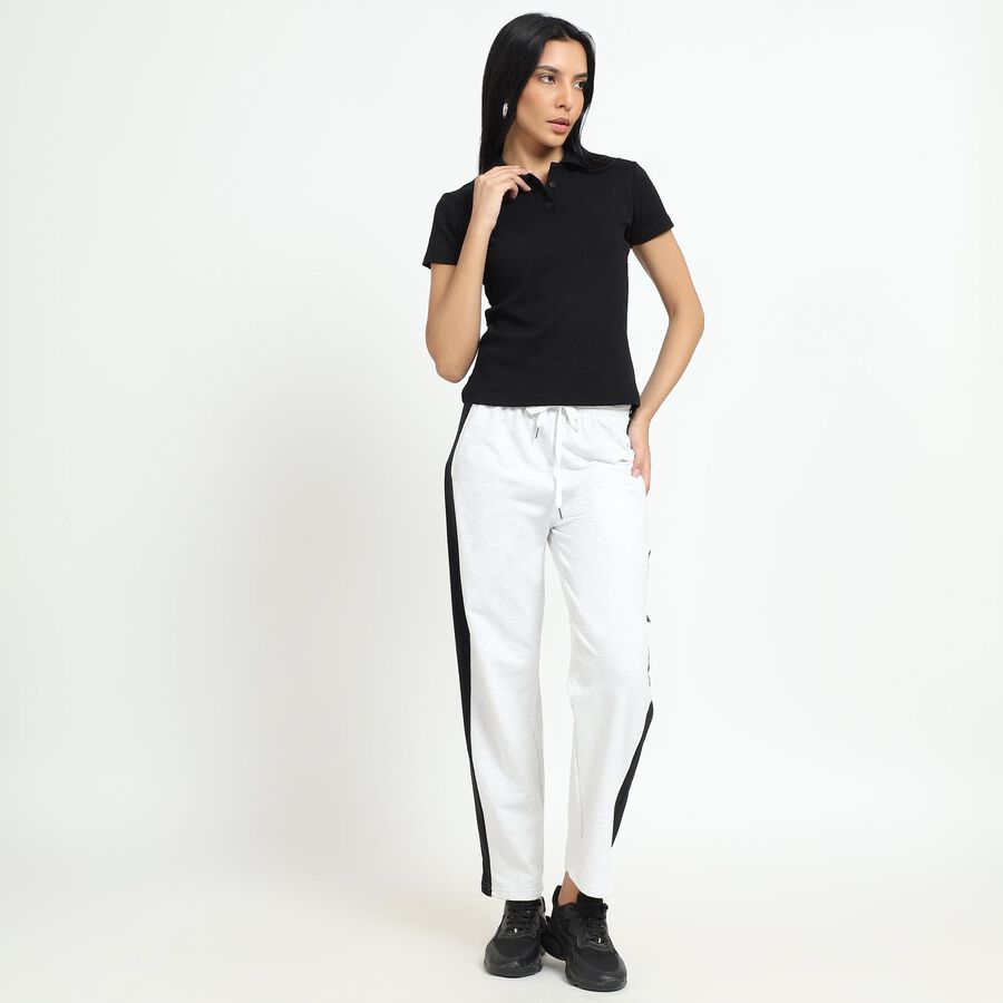 Ladies' Track Pants, Ecru Melange, large image number null