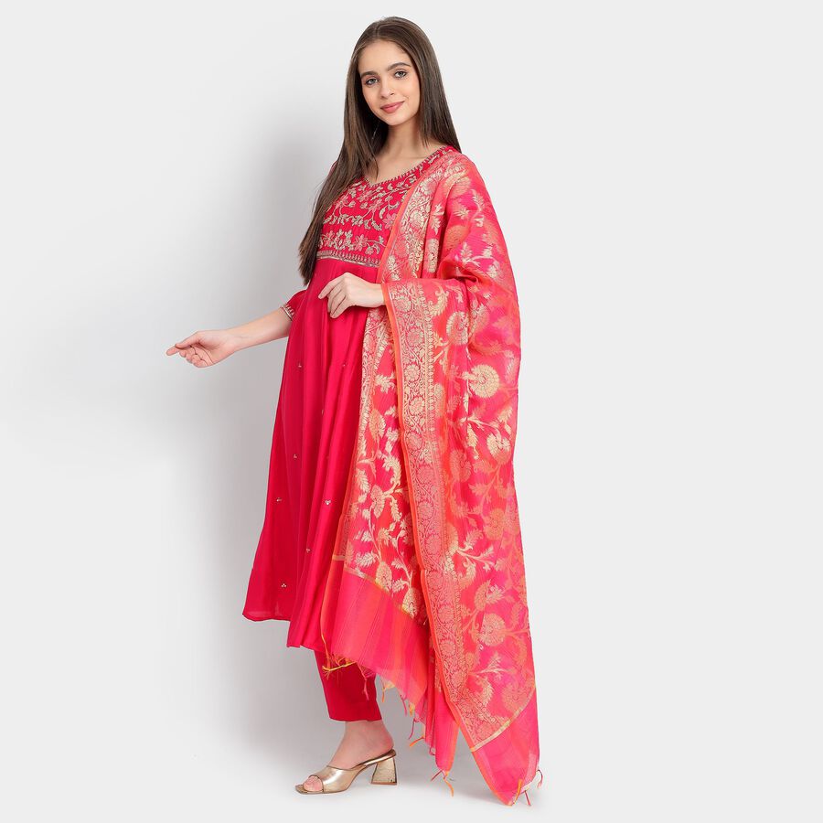 Ladies' Ethnic Set, Fuchsia, large image number null