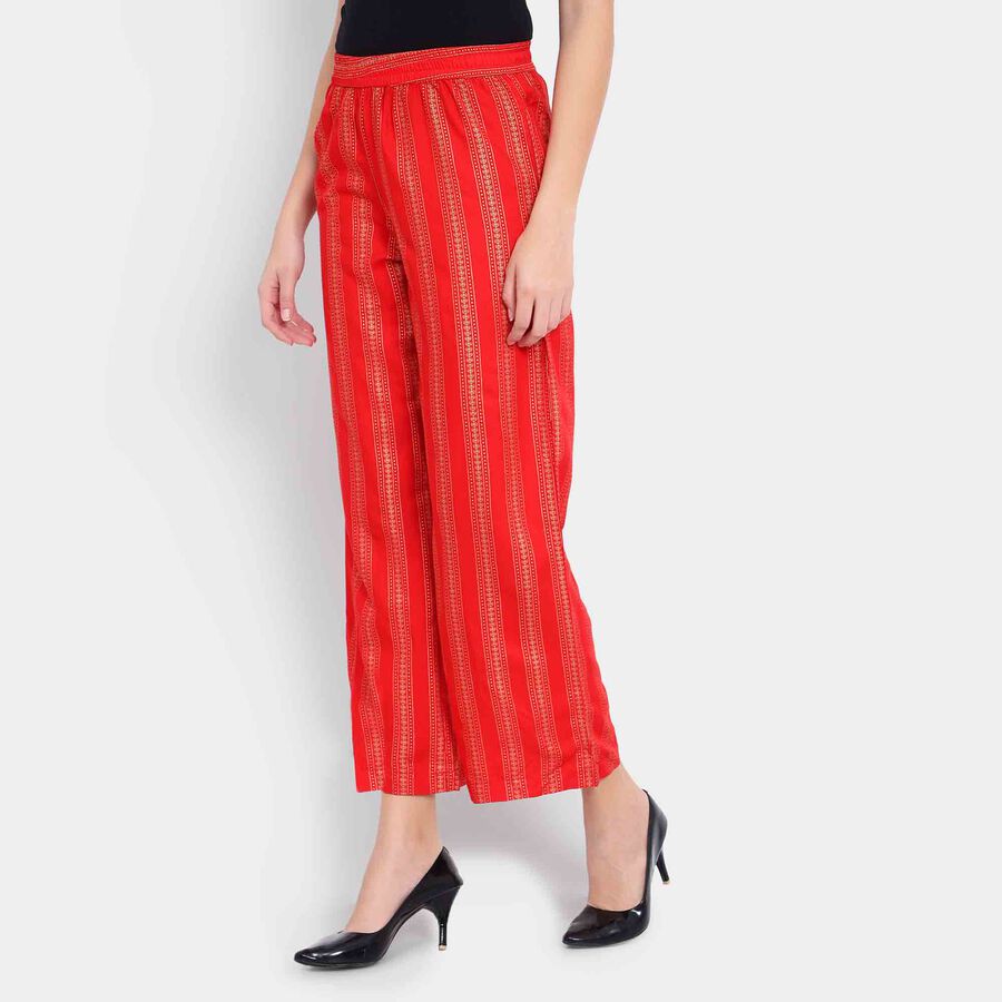 Printed Palazzo, Red, large image number null