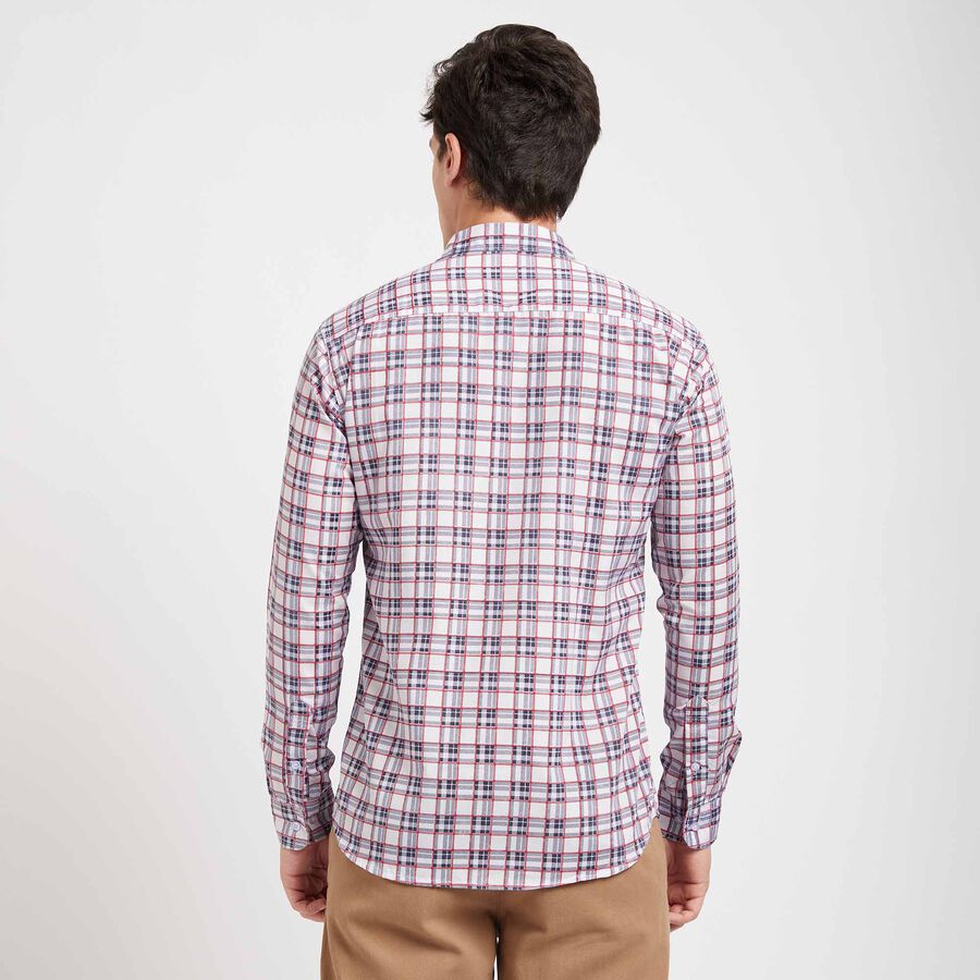 Checks Casual Shirt, White, large image number null