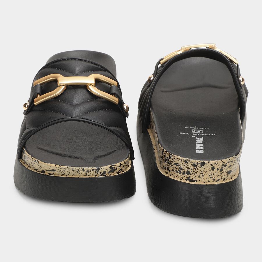 Ladies' Slipper, Black, large image number null