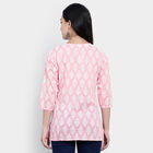 All Over Print Straight Kurti, Light Pink, small image number null