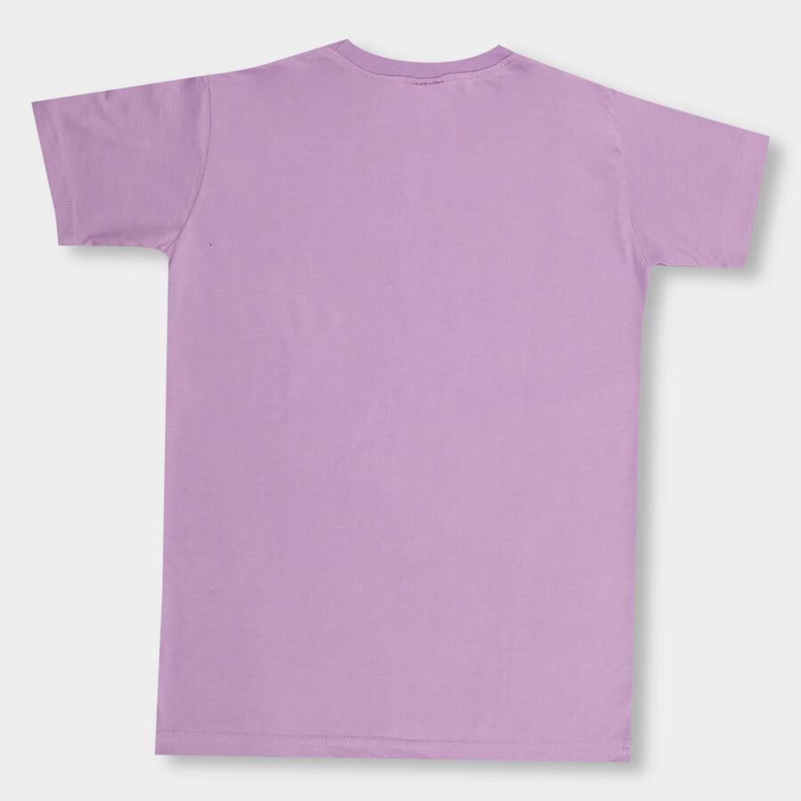 Boys' Half Sleeves T-Shirt , लाइलेक, large image number null