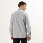 Men's Light Grey Cotton Regular Collar Casual Shirt, Light Grey, small image number null