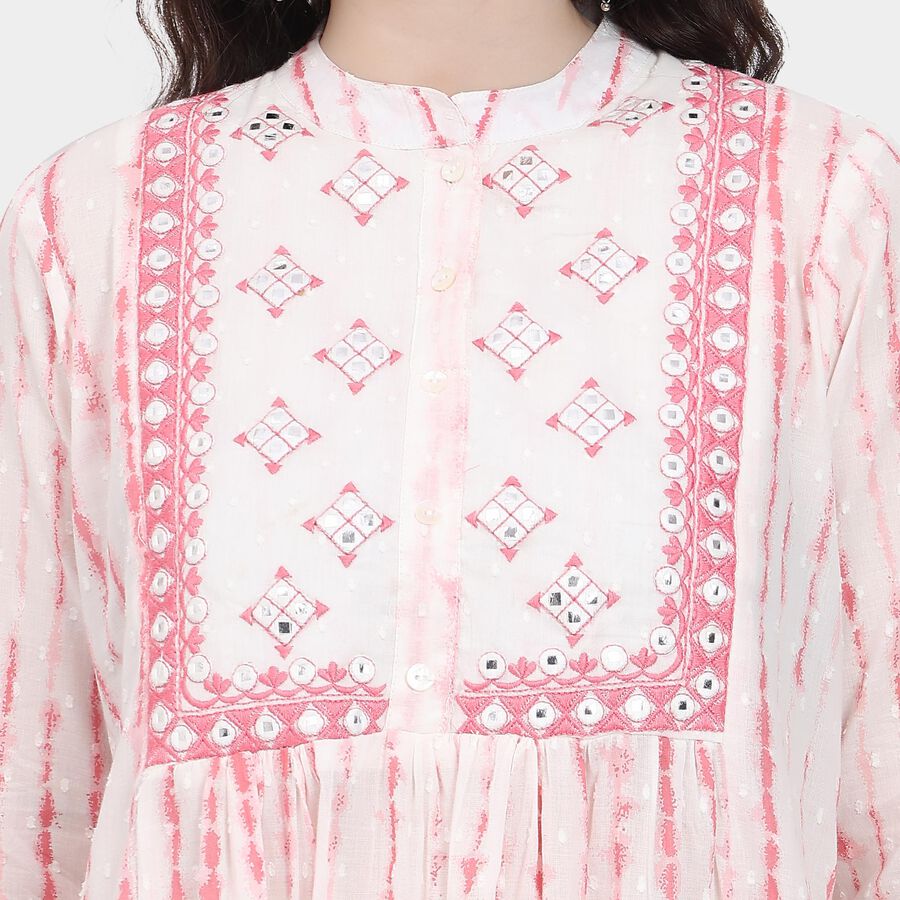 Ladies' 100% Cotton Kurta , Pink, large image number null