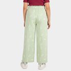 Girls' Mint Light Green Printed Drawstring Pyjama, Light Green, small