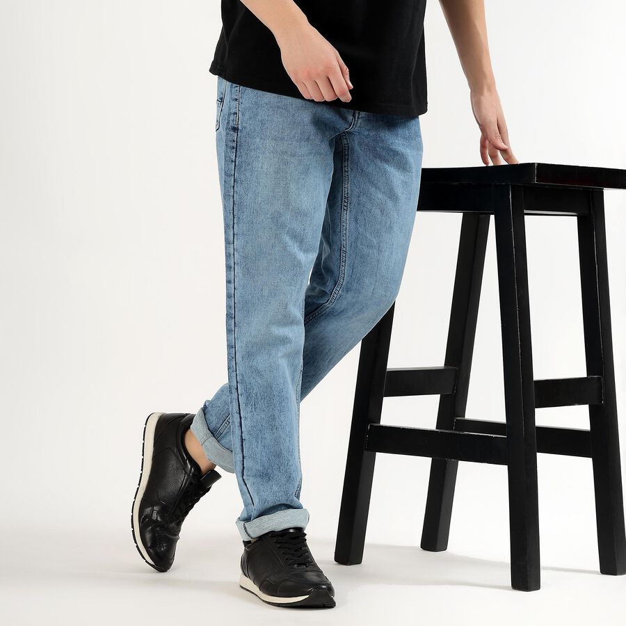 Men's Skinny Jeans, Mid Blue, large