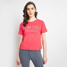 Cotton Round Neck T-Shirt, Coral, small image number null