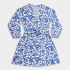Girls' Dress , Mid Blue, small image number null