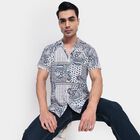Men's Casual Shirt, टील ब्लू, small