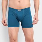 Men's 100% Cotton Trunks, Teal Blue, small image number null