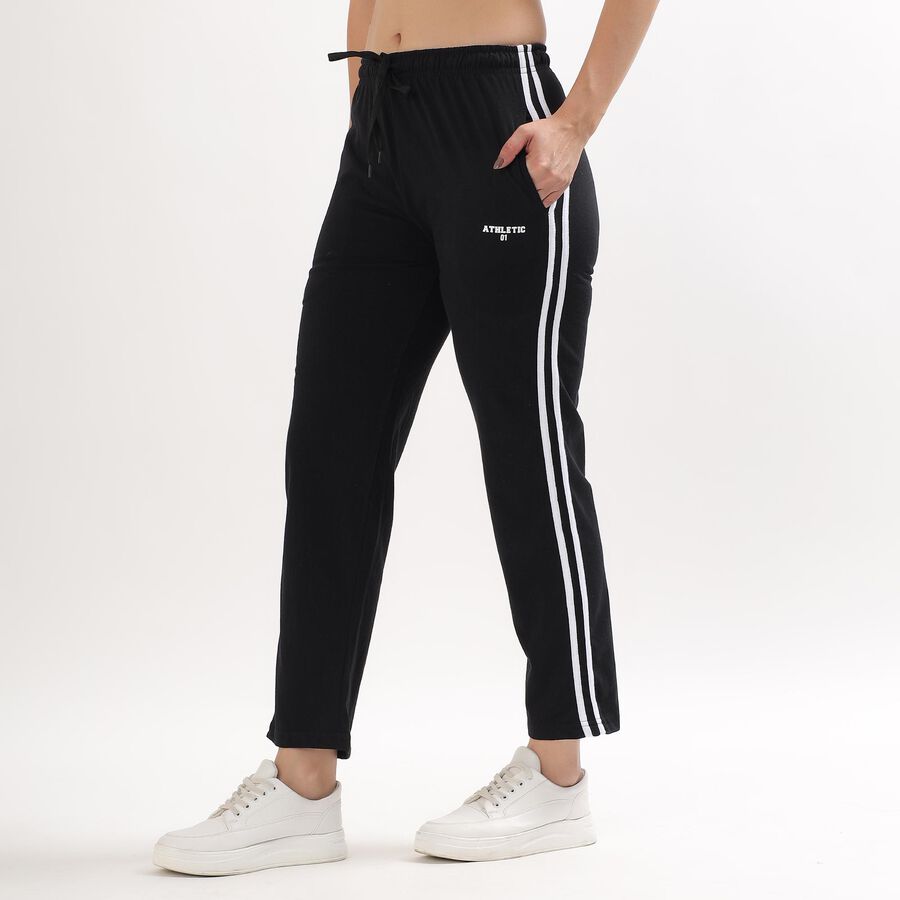 Ladies' Regular Track Pants , काला, large image number null