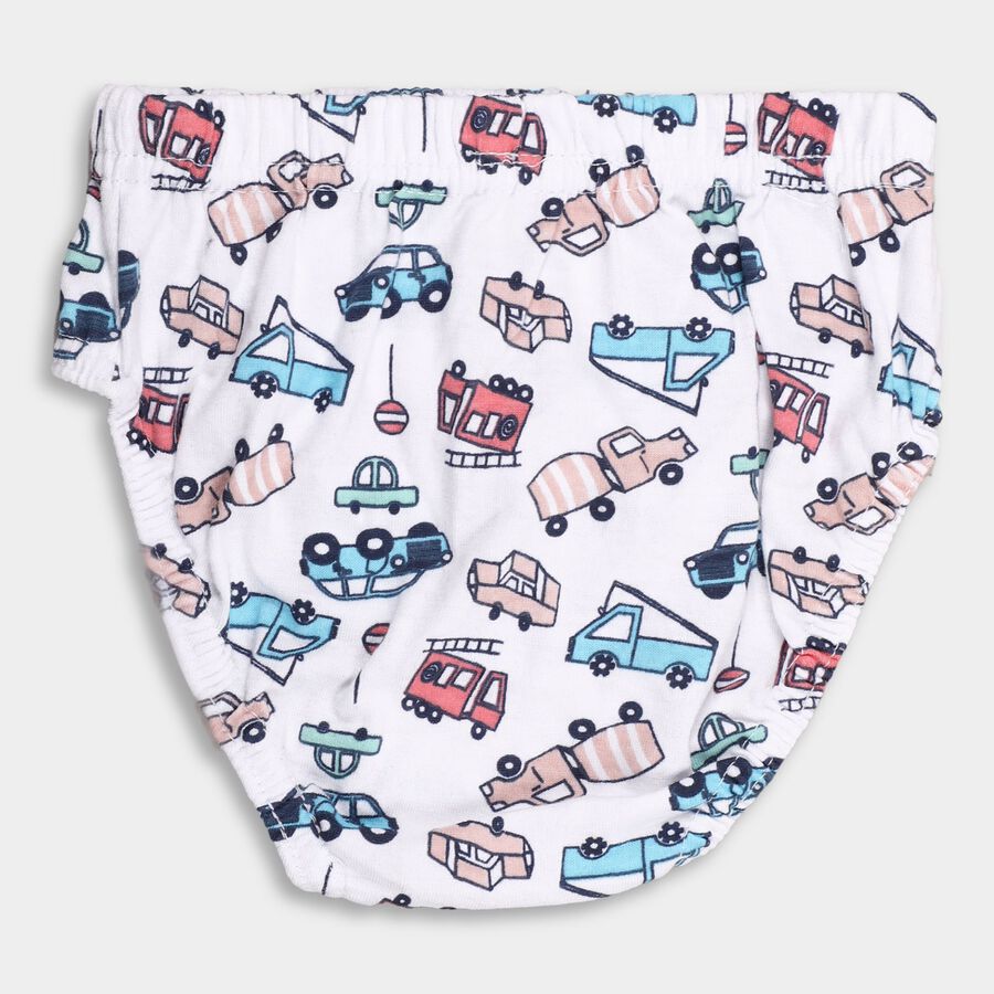 Boys' 100% Cotton Briefs, Navy Blue, large image number null