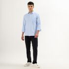 Men's Regular Collar Casual Shirt, Light Blue, small image number null