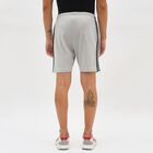 Men's Light Heather Grey Regular Fit Placement Printed Bermuda Shorts, Melange Mid Grey, small image number null