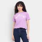 Cotton Round Neck T-Shirt, लाइलेक, small image number null