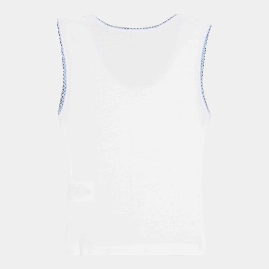 Solid Vests, White, large image number null