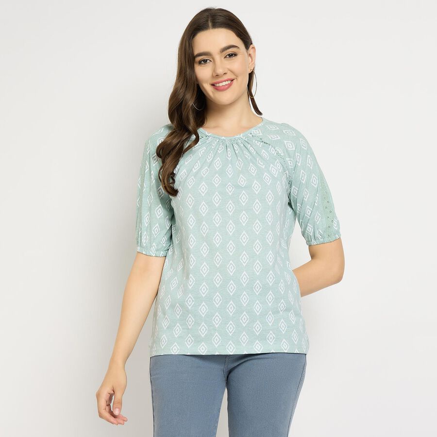Ladies' Cotton Top, Light Green, large image number null