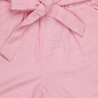 Girls' Pink Vibrant Regular Fit Shorts, गुलाबी, small