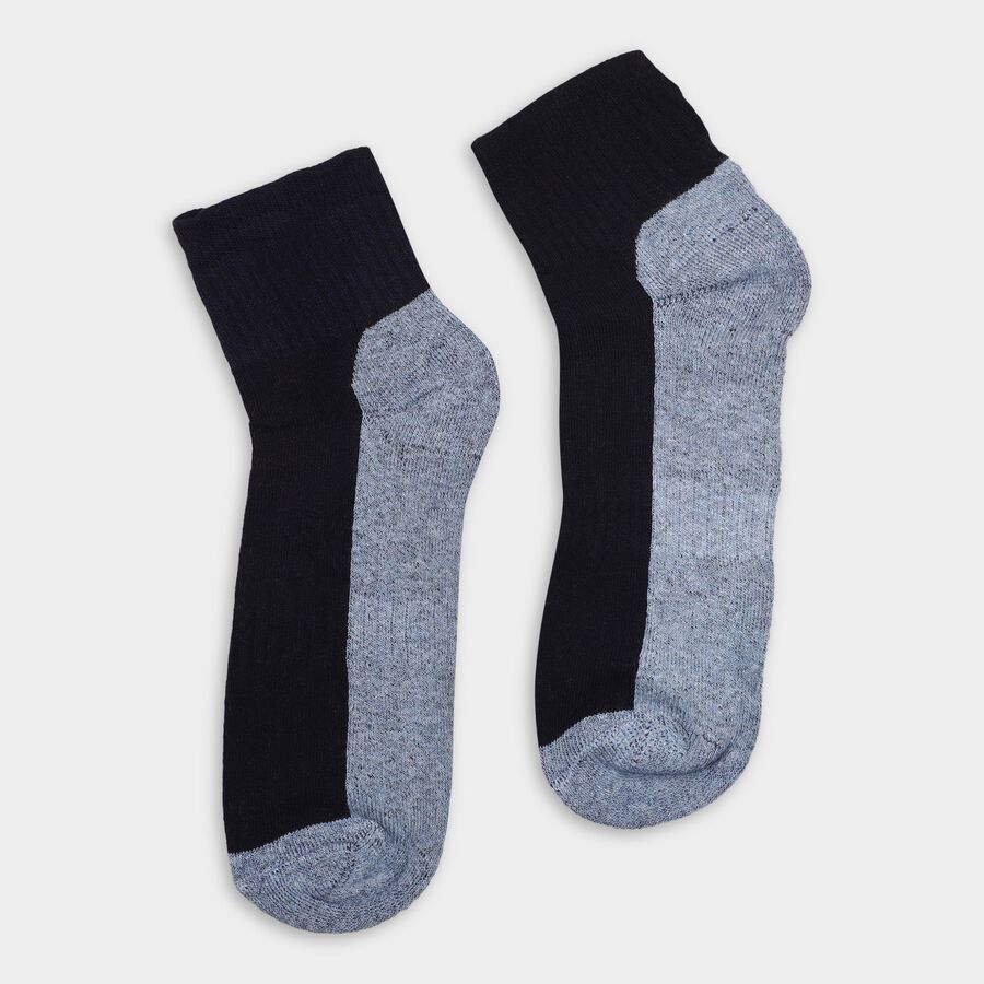 Men's Socks (Pack of 3), नेवी ब्लू, large image number null