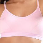 Women's Soft Beige Padded Wire-Free T-Shirt Bra, Light Pink, small