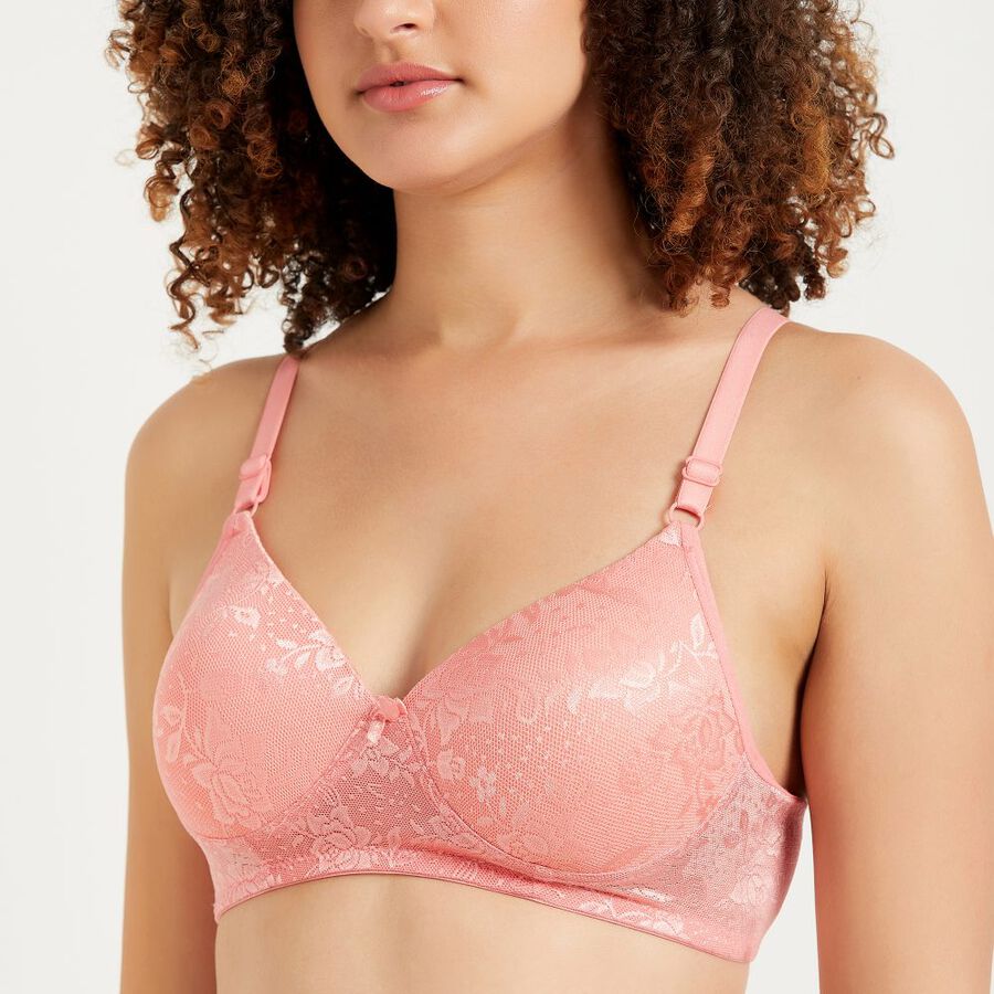 Ladies' Padded Bra, Peach, large image number null