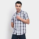 Men's 100% Cotton Casual Shirt, Teal Blue, small