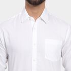 Men's 100% Cotton Casual Shirt, White, small image number null